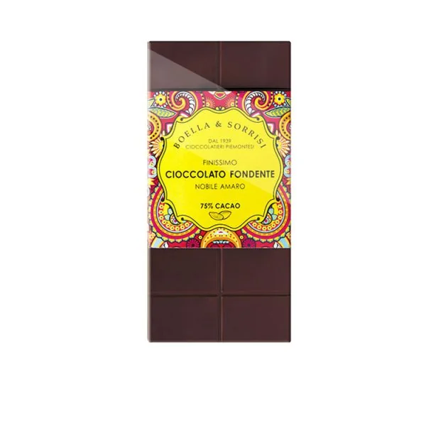 Cioccolato fondente Nobile Amaro 75% Cacao 80g