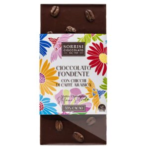 Dunkle Schokolade mit Kaffeebohnen