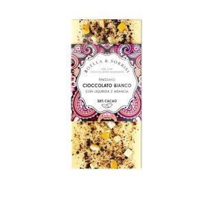 Cioccolato bianco con liquirizia e arancia Boella&Sorrisi
